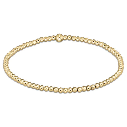 Classic Gold 2.5mm Bead Bracelet - Enewton