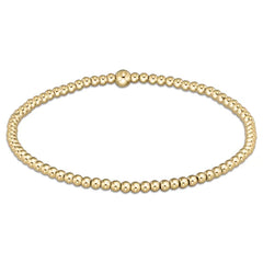 Classic Gold 2.5mm Bead Bracelet - Enewton