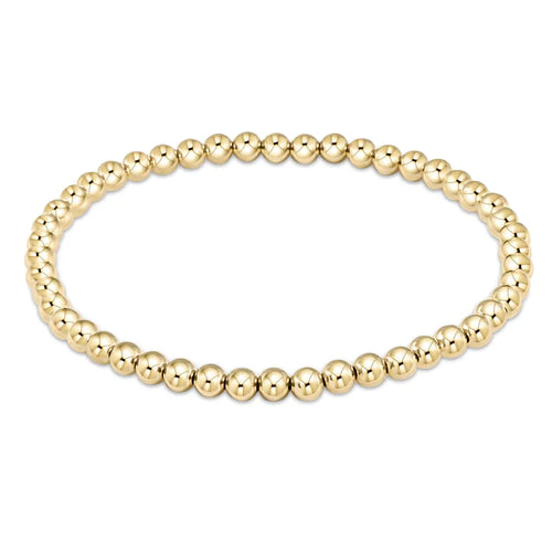 Classic Gold 4mm Bead Bracelet - Enewton