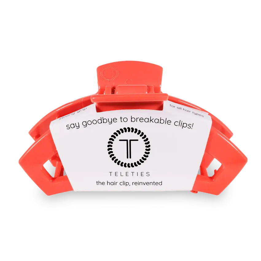 Coral Large Clip Front View