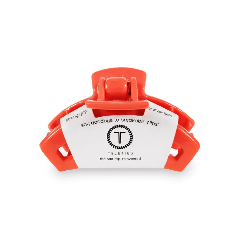 TELETIES Coral Tiny Clip Front View
