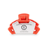 TELETIES Coral Tiny Clip Front View