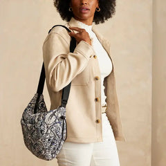 Featherweight Crossbody Stratford Paisley Model View