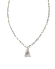 Kendra Scott Crystal Letter "A" Short Pendant Necklace.