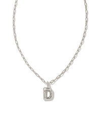 Kendra Scott Crystal Letter "D" Short Pendant Necklace.