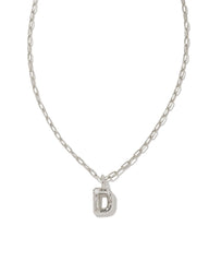 Kendra Scott Crystal Letter "D" Short Pendant Necklace.
