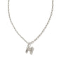 Kendra Scott Crystal Letter "M" Short Pendant Necklace.