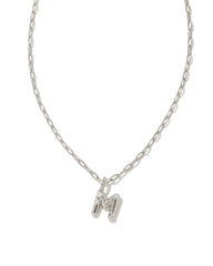 Kendra Scott Crystal Letter "M" Short Pendant Necklace.