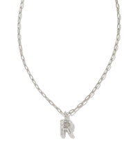 Kendra Scott Crystal Letter "R" Short Pendant Necklace.
