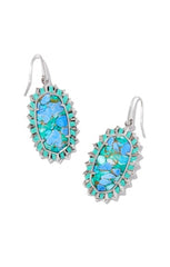 Dani Color Burst Frame Drop Earrings