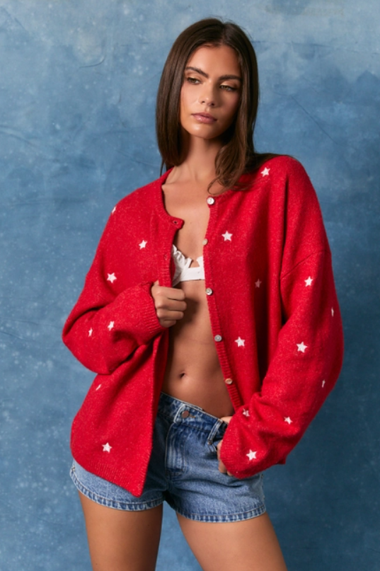 All American Star Cardigan
