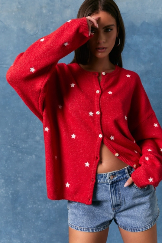 All American Star Cardigan