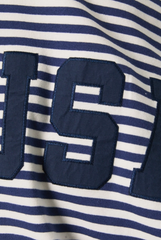 Americana Stripe Mock Neck Sweatshirt