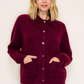 Bordeaux Sweater Knit Jacket