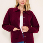 Bordeaux Sweater Knit Jacket