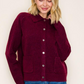 Bordeaux Sweater Knit Jacket
