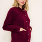 Bordeaux Sweater Knit Jacket