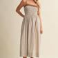 By The Coast Gingham Midi Dress