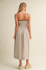 By The Coast Gingham Midi Dress