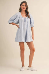 Cottage Lake Gingham Romper