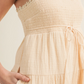 Golden Hour Smocked Mini Dress