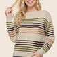 Marlowe Striped Knit Top