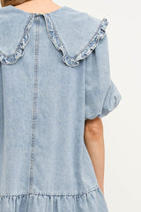 Blue jean Cecilie dress.