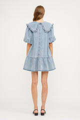 Blue jean Cecilie dress.