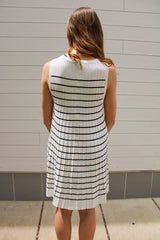 Daisy Mercantile striped sleevelss dress.