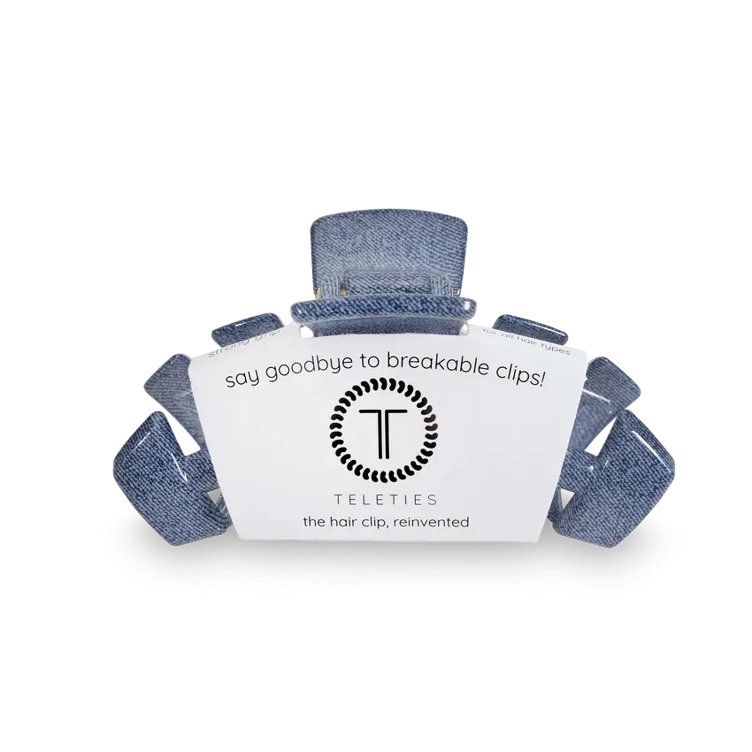 Denim Medium Clip Front View