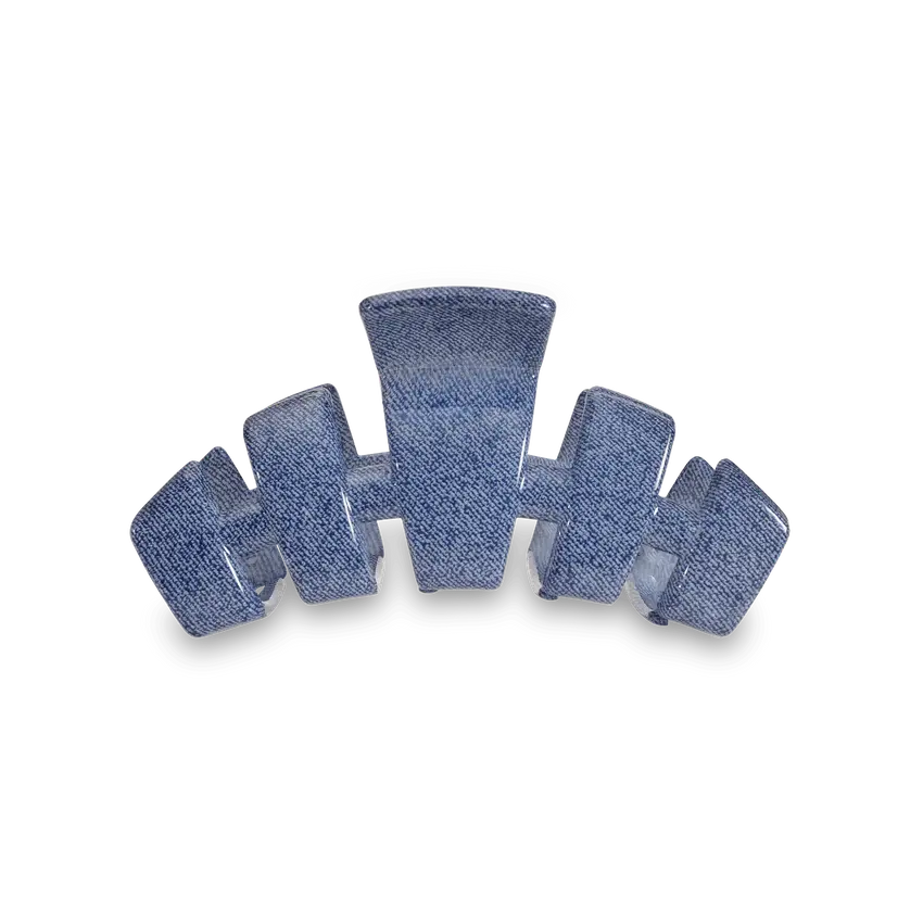 Denim Medium Clip Back View