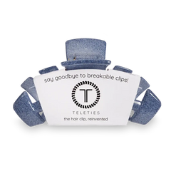 TELETIES Denim Large Clip Front View