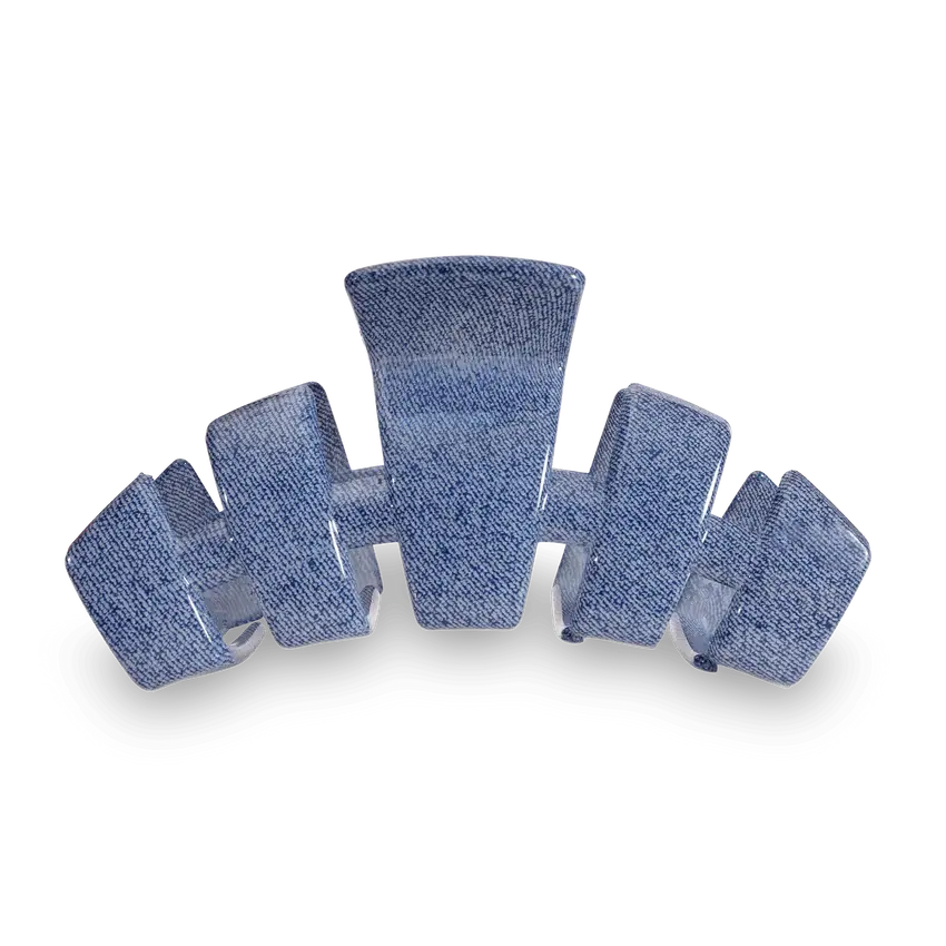 TELETIES Denim Large Clip Back View