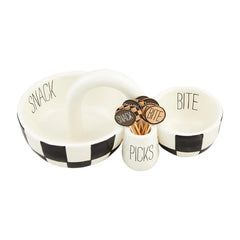Mud Pie - Checkered Double Dip Toothpick Set