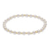 Classic Grateful Pattern 4mm Bead Bracelet - Pearl