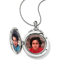 Etoile Silver Locket Necklace Photo View