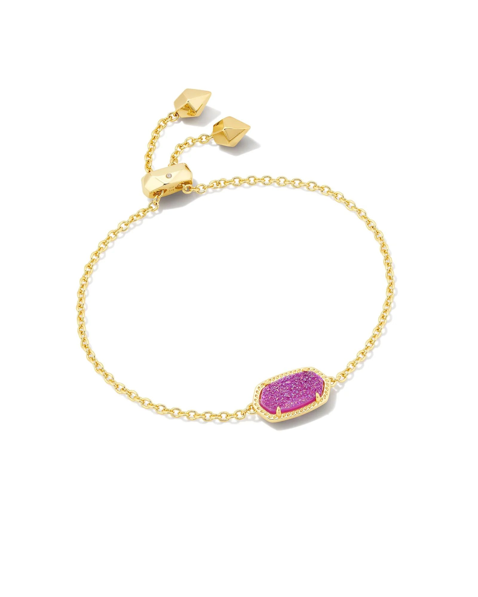 A gold Elaina delicate chain bracelet from Kendra Scott, with a MULBERRY finish.