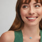 Elisa Gold - Bronze Veined Turquoise Necklace Model View
