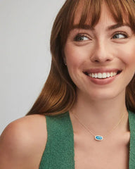 Elisa Gold - Bronze Veined Turquoise Necklace Model View
