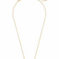 Elisa Gold - Black Opaque Glass Necklace Chain View