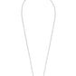 Elisa Short Pendant Necklace Rhodium Red Illusion Chain View
