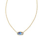 Elisa Short Pendant Necklace - Gold Red White Blue Star Illusion from Kendra Scott