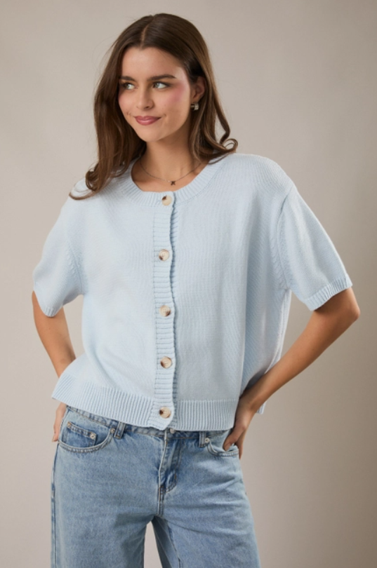 Elle Short Sleeve Cardigan