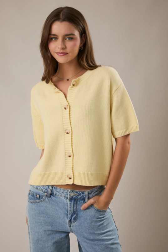 Elle Short Sleeve Cardigan