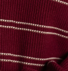 Wine Ivory Stripe
