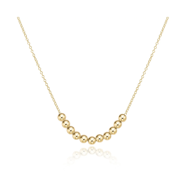 16" Necklace Gold - Classic Beaded Bliss