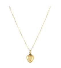 16" Necklace Gold - Love Plush Small Gold Charm