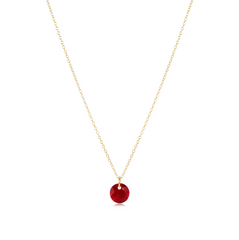 16" Necklace Gold - Reflection Small Charm
