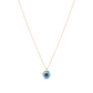 16" Necklace Gold - Reflection Small Charm