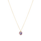 16" Necklace Gold - Reflection Small Charm